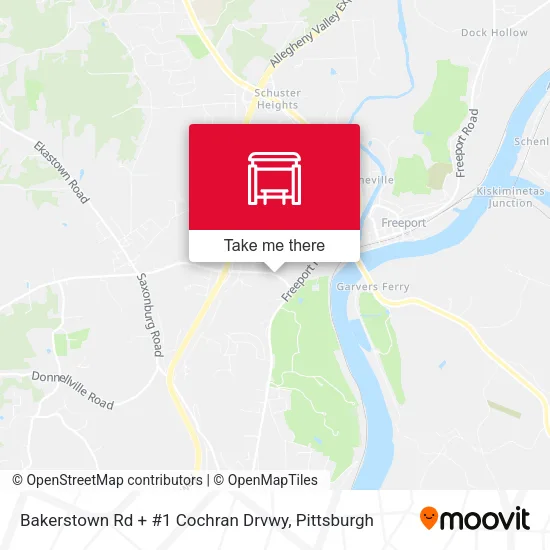 Mapa de Bakerstown Rd + #1 Cochran Drvwy