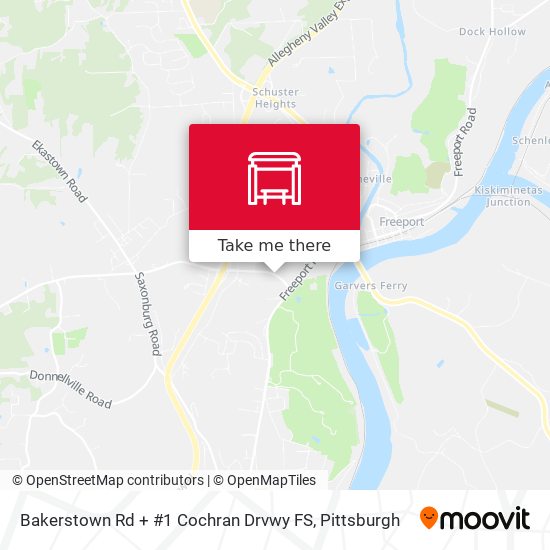 Bakerstown Rd + #1 Cochran Drvwy FS map