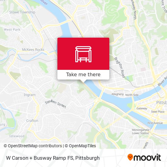 Mapa de W Carson + Busway Ramp FS
