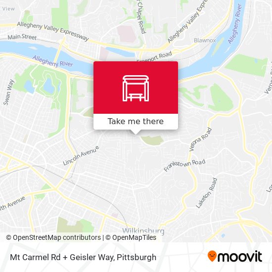 Mt Carmel Rd + Geisler Way map