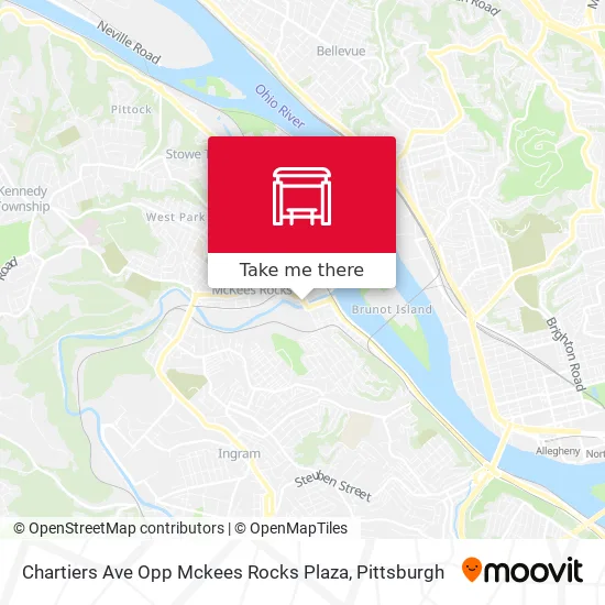 Chartiers Ave Opp Mckees Rocks Plaza map