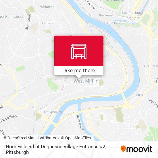 Homeville Rd at Duquesne Village Entrance #2 map