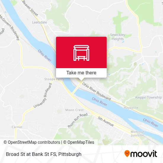 Broad St at Bank St FS map