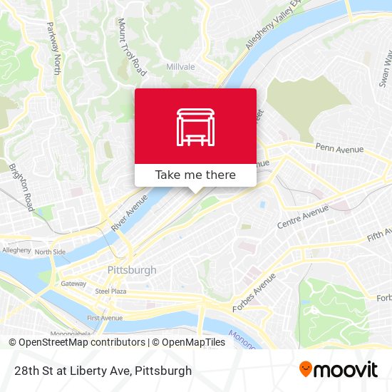 Mapa de 28th St at Liberty Ave