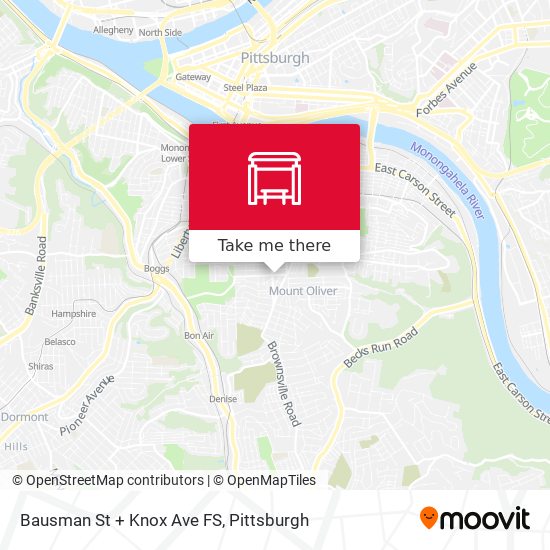 Bausman St + Knox Ave FS map