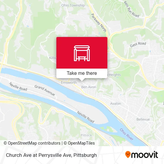 Mapa de Church Ave at Perrysville Ave