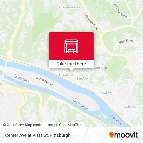Mapa de Center Ave at Vista St