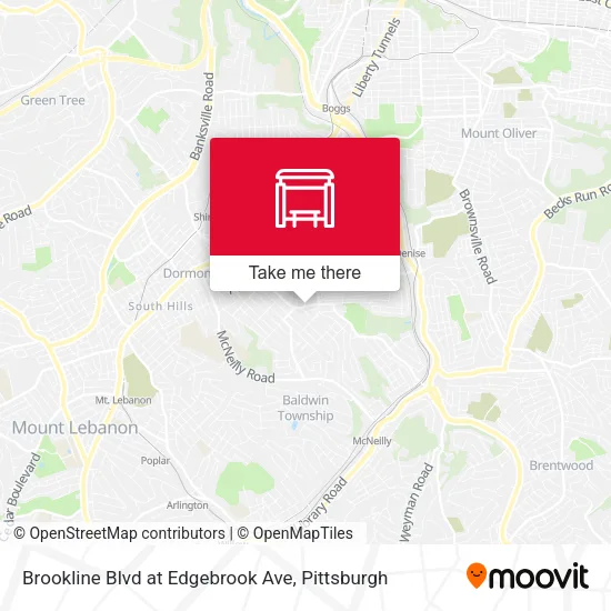 Mapa de Brookline Blvd at Edgebrook Ave