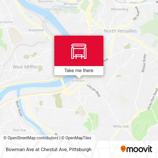 Mapa de Bowman Ave at Chestut Ave