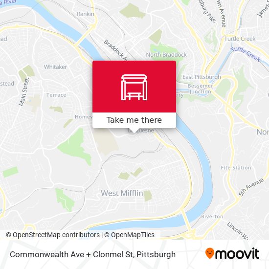 Commonwealth Ave + Clonmel St map