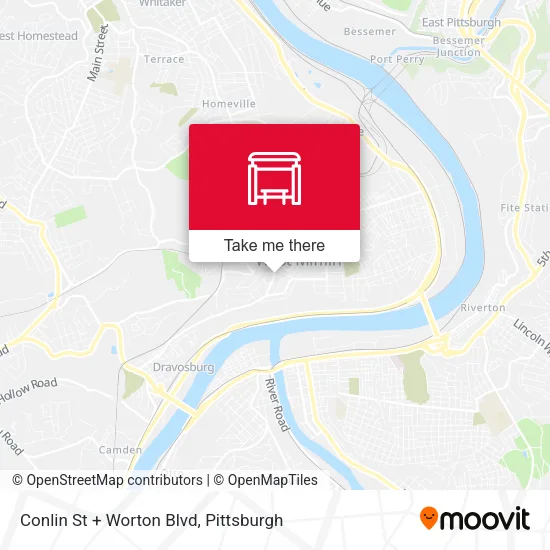 Mapa de Conlin St + Worton Blvd