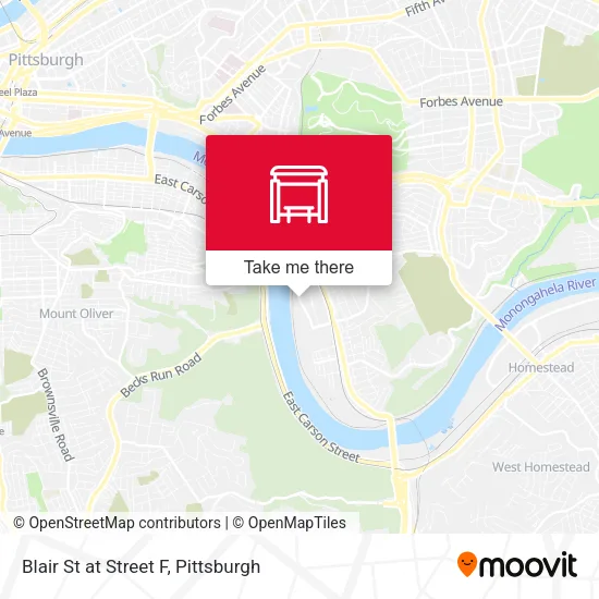 Mapa de Blair St at Street F