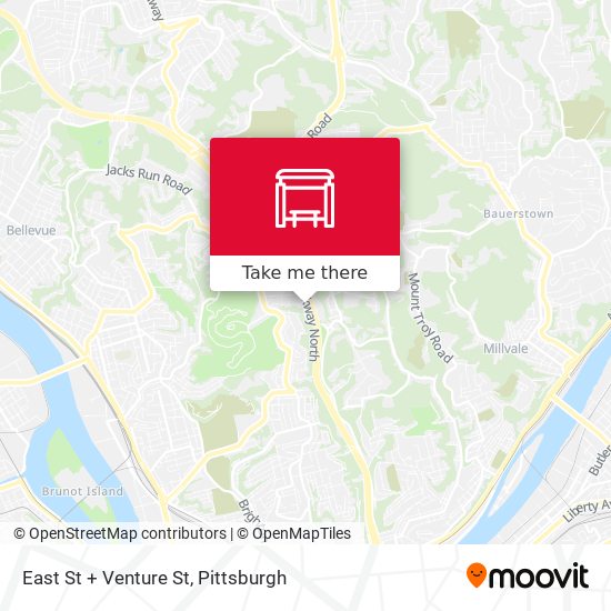 Mapa de East St + Venture St