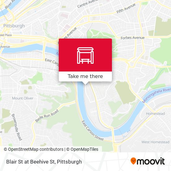 Mapa de Blair St at Beehive St