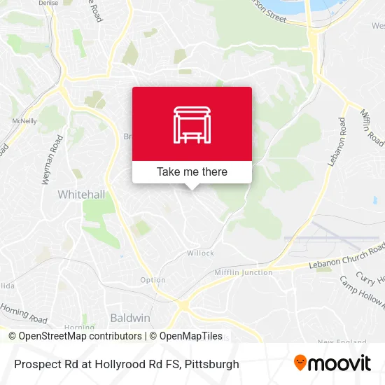 Mapa de Prospect Rd at Hollyrood Rd FS