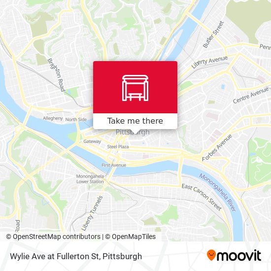 Wylie Ave at Fullerton St map