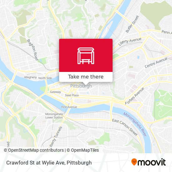Mapa de Crawford St at Wylie Ave
