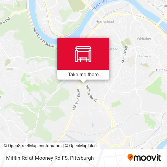 Mifflin Rd at Mooney Rd FS map