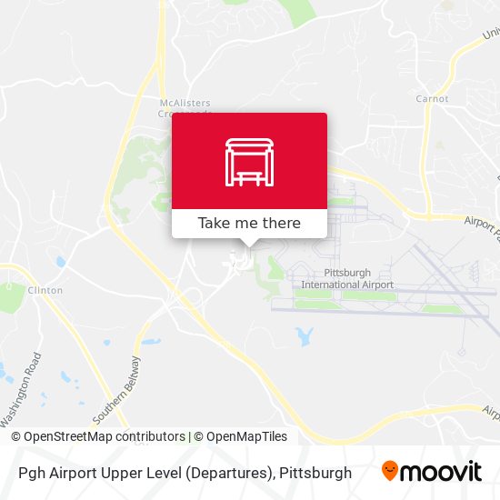 Pgh Airport Upper Level (Departures) map
