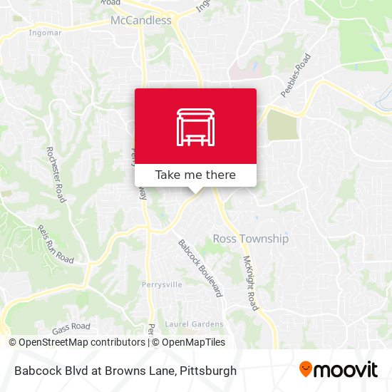 Mapa de Babcock Blvd at Browns Lane