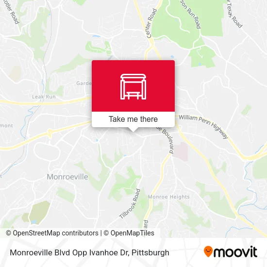 Mapa de Monroeville Blvd Opp Ivanhoe Dr