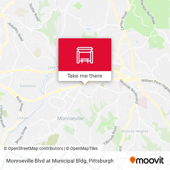 Monroeville Blvd at Municipal Bldg map
