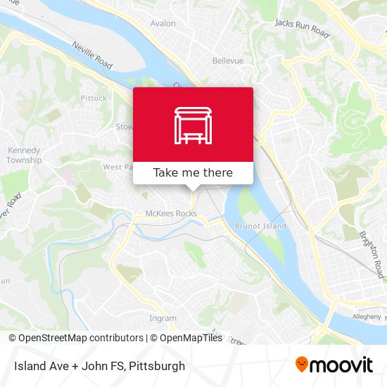 Island Ave + John FS map