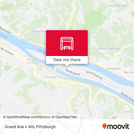 Mapa de Grand Ave + 4th