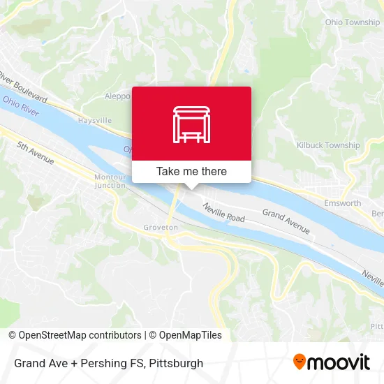 Grand Ave + Pershing FS map