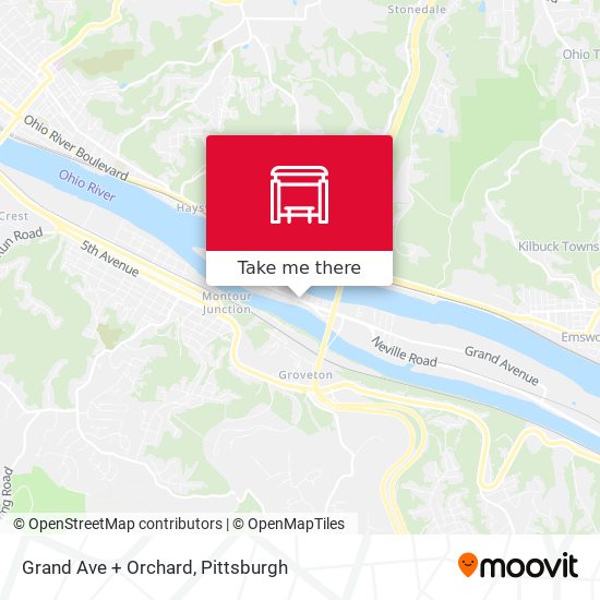 Grand Ave + Orchard map