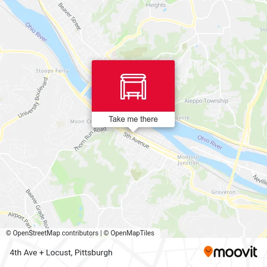 Mapa de 4th Ave + Locust