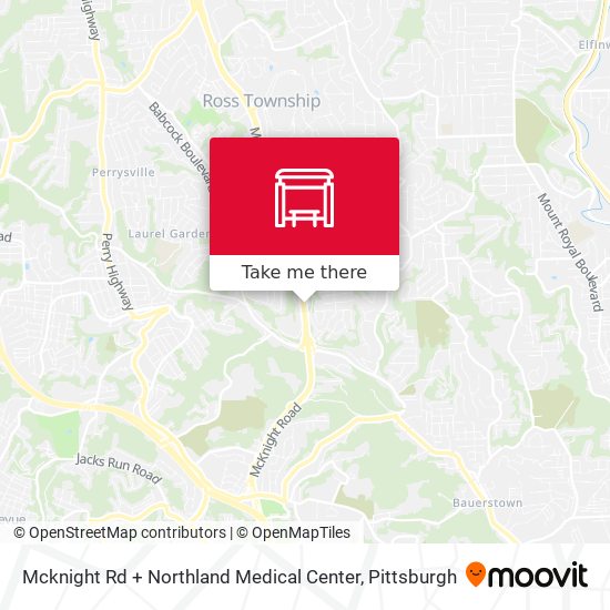 Mcknight Rd + Northland Medical Center map