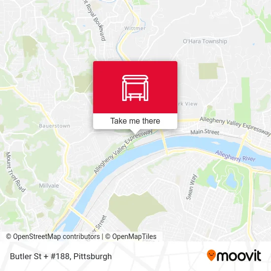 Butler St + #188 map