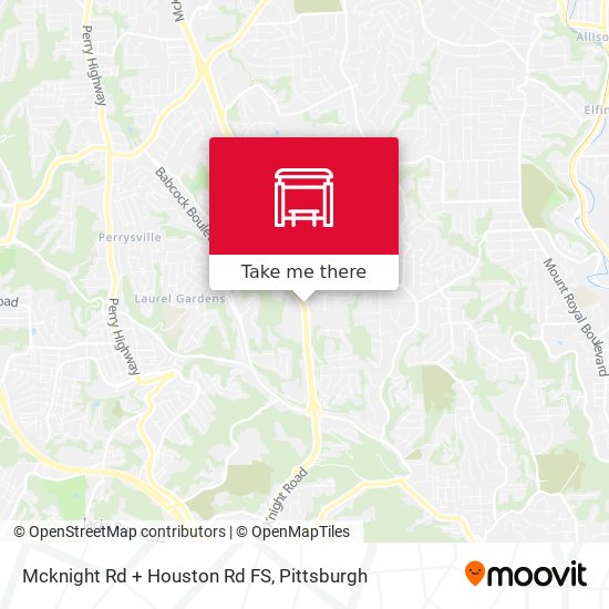 Mapa de Mcknight Rd + Houston Rd FS