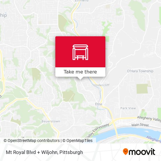 Mt Royal Blvd + Wiljohn map