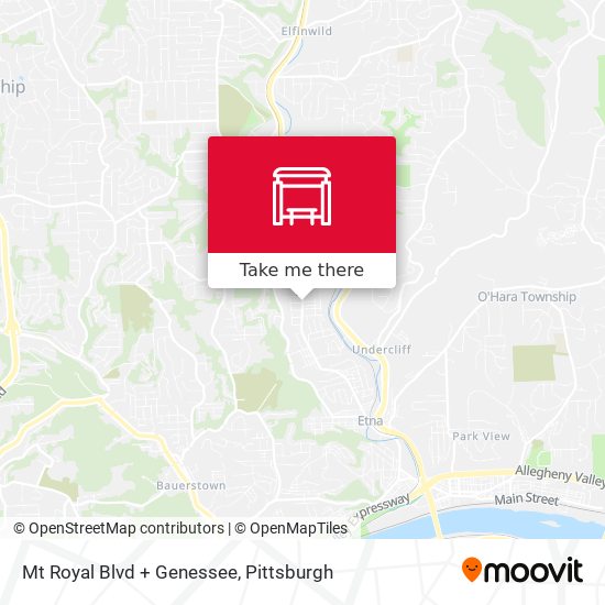 Mapa de Mt Royal Blvd + Genessee