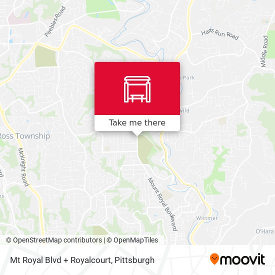Mapa de Mt Royal Blvd + Royalcourt