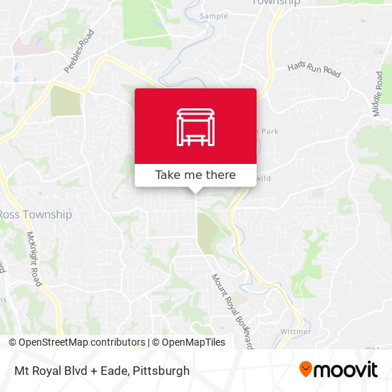 Mapa de Mt Royal Blvd + Eade