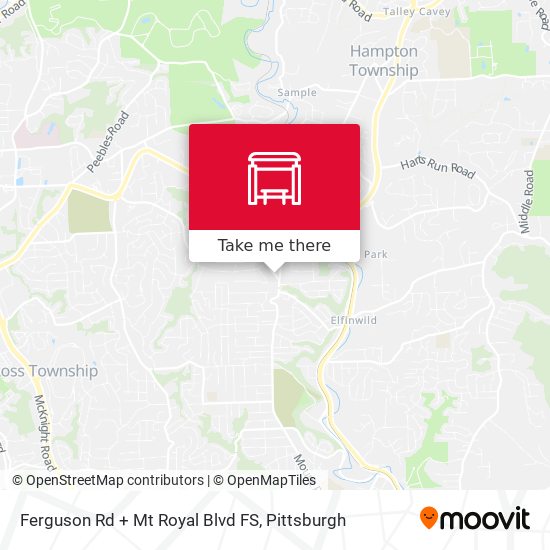 Mapa de Ferguson Rd + Mt Royal Blvd FS