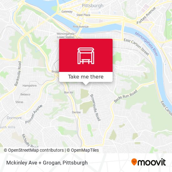 Mckinley Ave + Grogan map
