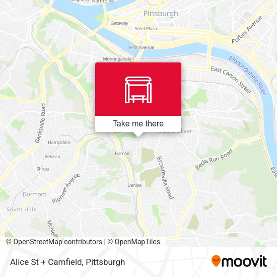 Mapa de Alice St + Camfield