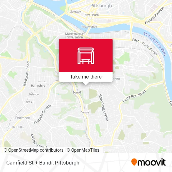 Camfield St + Bandi map