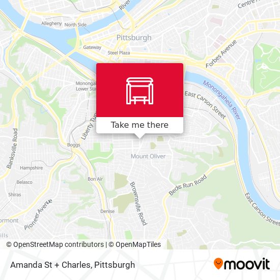 Amanda St + Charles map