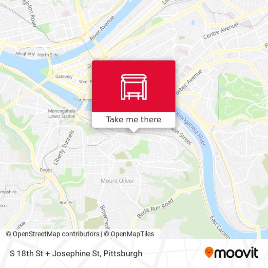 Mapa de S 18th St + Josephine St