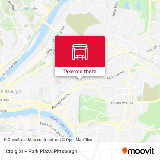 Mapa de Craig St + Park Plaza