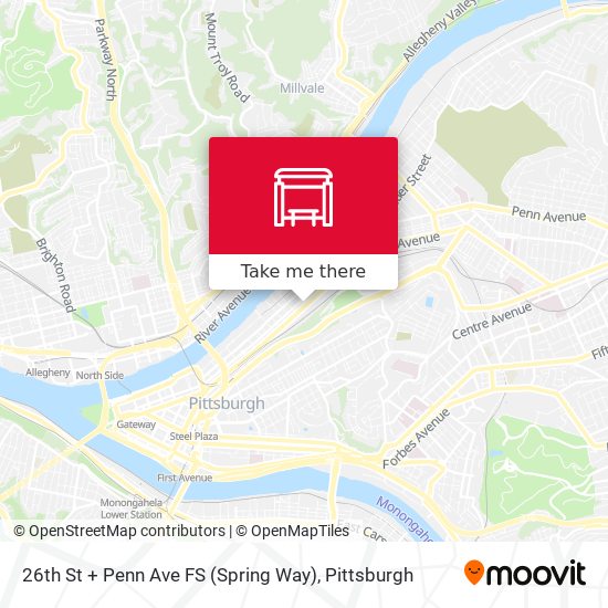26th St + Penn Ave FS (Spring Way) map
