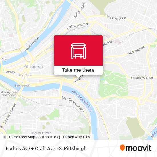 Forbes Ave + Craft Ave FS map