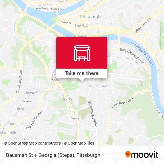 Mapa de Bausman St + Georgia (Steps)