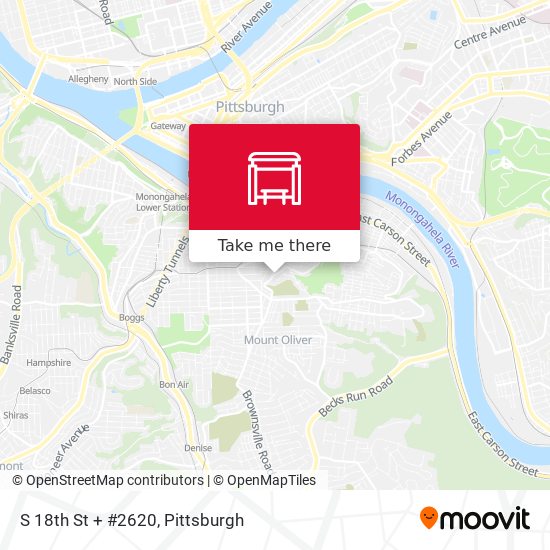 Mapa de S 18th St + #2620