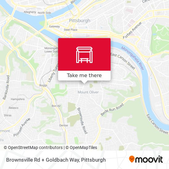 Mapa de Brownsville Rd + Goldbach Way